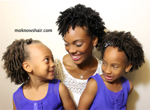 Finger coiled styles for Cherie and her daughters.