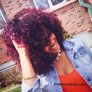 "Black Cherry Bomb!" outdoors, in natural light. See more at instagram.com/moknowshair.
