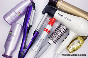 Products and tools used to create "retro waves," available at Ulta Beauty.