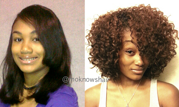 relaxed hair to natural