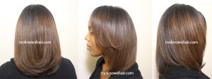 Straightening and Trimming Transitioning Hair